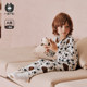 Pig David Autumn underwear suit Boyfriend and female baby girl and girls with cute printed autumn clothes autumn pants without bone pads in underwear jacket