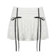 IAEY French sweet girl ~ Lace lace skirt with bow tie pleated waist A-line skirt pleated skirt
