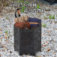 Wild hunter punk bon furnace stainless steel grilled buckle homestay outdoor heating cooked tea camp picnic
