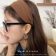 High-ceiling coffee-colored hair with wide edges for women 2025 new daily wear headband pressed hair bundle hairpin headwear