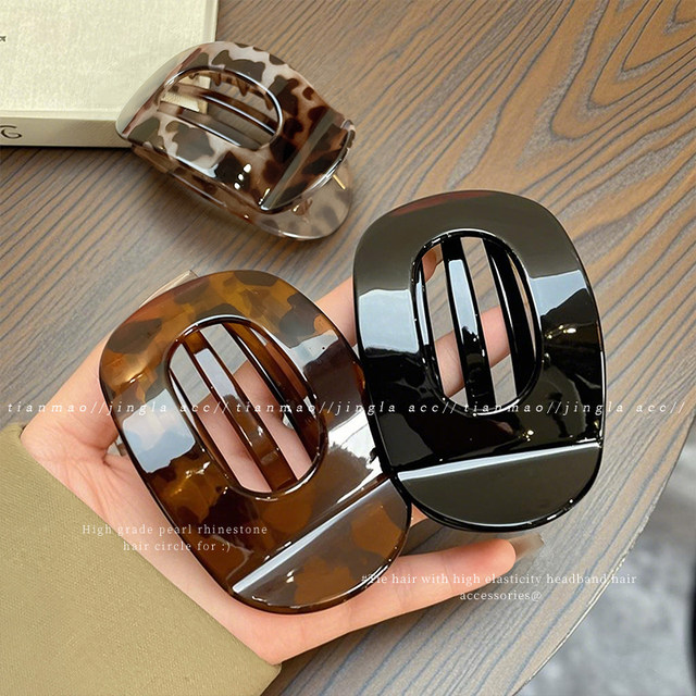 Abalone grabber hairpin, women's back head clip, flat duckbill clip, headwear shark clip without falling off while driving or doing yoga