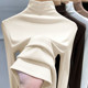Half turtleneck German velvet bottoming shirt for women, autumn and winter inner wear, 2025 new velvet warm women's mother's top, fashionable top
