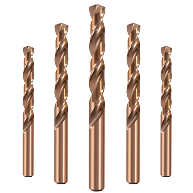 Cobalt-containing twist drill bit high-strength drill steel stainless steel special straight handle twist drill alloy drill hole drill head set