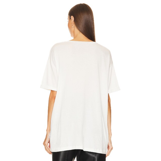 The Laundry Room Cartoon Pattern Loose T-shirt White Round Neck Short Sleeve Casual Top REVOLVE