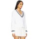 [New Summer Product] THE UPSIDE SOONY V-neck Sweater White REVOLVE niche new style