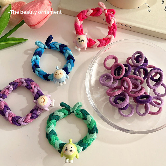 Danzai party hand rope diy handmade gift braided rubber band hair rope 520 for male and female friends couple bracelet hair ring