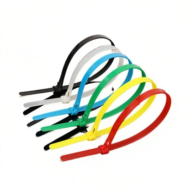 Retractable buckle nylon cable tie removable removable color plastic gardening cable tie reusable buckle