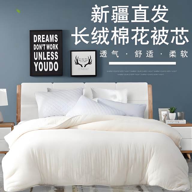 Xinjiang cotton quilt quilt 100% first-class pure cotton quilt core cotton batting mattress quilt thickened autumn and winter quilt