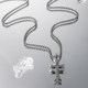 Cross pendant men's hip-hop necklace men's trendy chain accessories men's trendy brand versatile long sweater chain