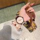 Ancora red couple watch for female students, middle and high school girls, ins style, niche girls who only watch the time and have good looks