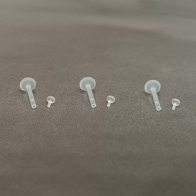 Raccon Raccoon Transparent Invisible Lip Stud Silicone Acrylic Intuitive Ear Bone Stud Anti-allergic Puncture Jewel