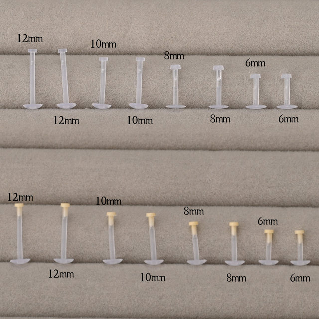 Raccon Raccoon Transparent Invisible Lip Stud Silicone Acrylic Intuitive Ear Bone Stud Anti-allergic Puncture Jewel