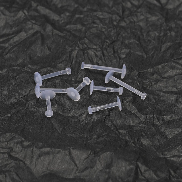 Raccon Raccoon Transparent Invisible Lip Stud Silicone Acrylic Intuitive Ear Bone Stud Anti-allergic Puncture Jewel