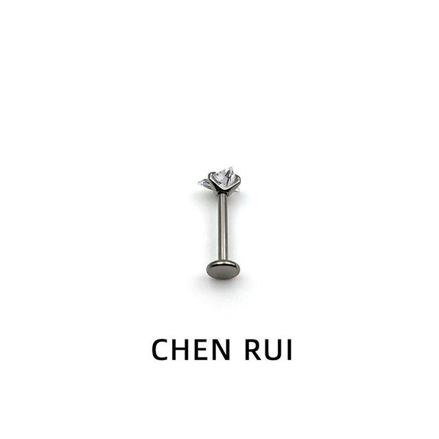 Ear bone nail titanium alloy medical inner spiral large drill lip nail 1.2mm hot girl short pole long pole flash set super small