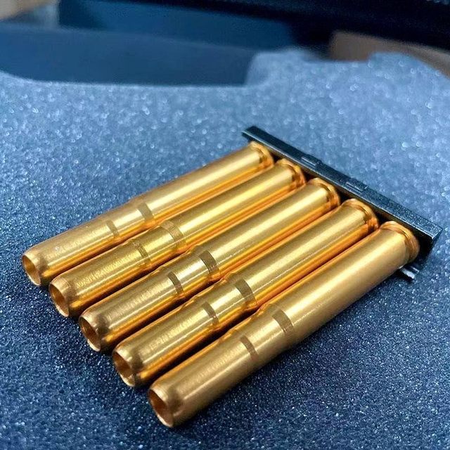 
Well-behaved tiger series 98K/M40A6/Li En/Mosin Nagant soft bullet gun ejection tiger metal plastic cartridge case