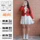 Sweet white cake skirt skirt for women in spring and summer large size anti-light protection against hips to make them look thin and high waist A-line puffy short skirt
