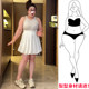 
Large size flower bud shorts white skirt pants for women, summer fat mm, small puffy skirt, high waist, flesh covering, slimming skirt