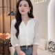 New Chinese style Chinese style 7-quarter sleeve shirt for women 2024 summer new niche puff sleeves Tennis top
