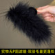 Black Feather Clip Large Fur Hair Clip Women's Back of Head 2025 New High-end Shark Clip Headgear
