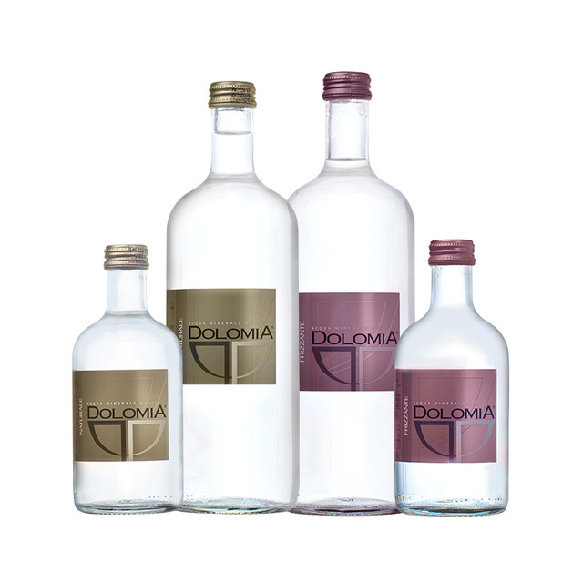 Italy Dolomia sparkling mineral water high-end natural drinking water 330ml*20 bottles full box glass bottles