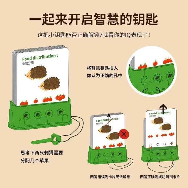 Children's logic key Early education toy logic thinking training puzzle game puzzle toys children's potential learning