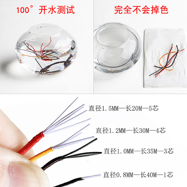 Bracelet rope elastic rope beaded rope text play rope Buddha bead rope bracelet rope high-end imported wear-resistant beaded elastic rope