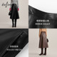Evely's design feels slim A-line sport PU retro brown leather skirt for women 2024 autumn style commuter skirt