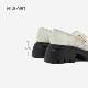 
Nine West/Jiuxi high heel loafers women's new 2025 breathable mesh thick sole height-enhancing shoes and sponge shoes