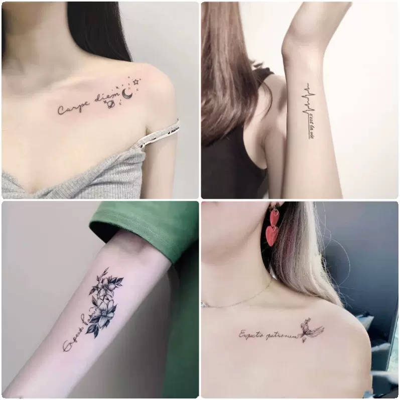 纹身贴防水女持久草本可水洗仿真刺青网红胳膊胸前手臂