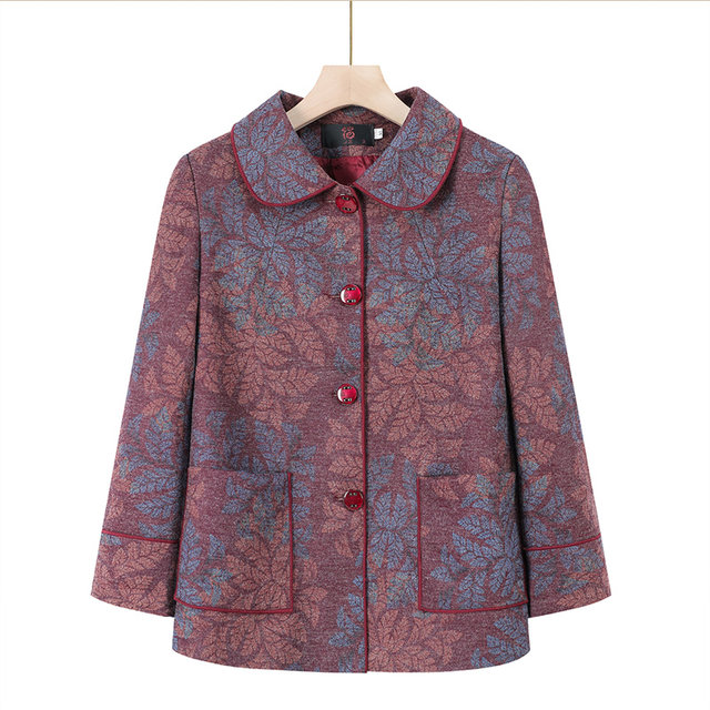
Middle-aged and elderly winter velvet thickened coat grandma's coat warm and thickened mother's coat