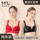 Happy Fox French Bra Women's Small Breast Gathering Comfortable No Wires Seamless Adjustable Bra Women's Soft Nude Feel