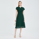 Ma Tiannu Shopping Mall same women's clothing in summer new solid color waist-length wide sway fresh dress fashionable