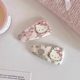 
Pink floral kittty hair clip female side clip girl heart forehead broken hair bangs clip hair card bb clip hair accessories