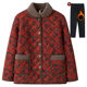 Elderly women's cotton-padded jacket, grandma's winter coat, thickened coat, old lady's velvet warm clothes, mother's winter cotton-padded coat