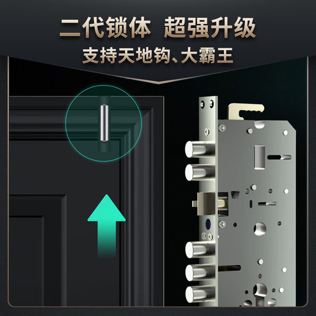 Deschman Smart Lock Q50 Fully Automatic Fingerprint Lock Household Anti ...