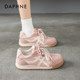 Daphne Anne's height-increasing Ganban shoes for women 2025 new autumn and winter plus velvet casual sports pink moral training shoes for women