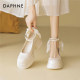 
Daphne Mary Jane Women's Shoes 2025 Summer New Beautiful Light Mouth Single Shoes Qianjin Pearl High Heels Small Leather Shoes