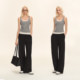 
CLIMAX VISION summer pants/light, cool, soft air layer drape casual loose straight trousers