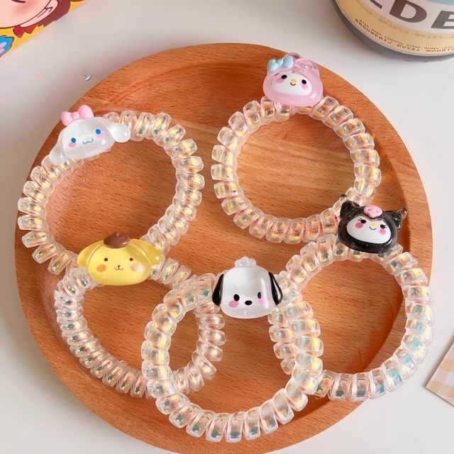 Guigui Dog Girl Phone Cord High Elasticity Does Not Hurt Hair Fresh and Versatile Daily Hair Rope Durable Headband Princess Hair Tie