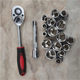 Auto repair big fly ratchet wrench 1/2 extended extension rod 12.5 socket hexagonal short socket 171921 tire wrench