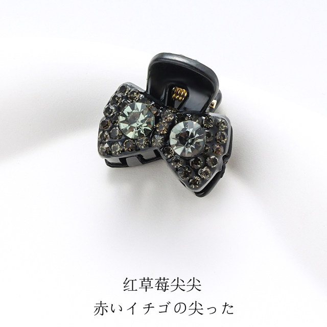 Exquisite rhinestone bow small scratching hair accessories small mini bangs hair clip women forehead side clip headdress women