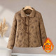 Mom's winter short coat, fashionable warm cotton clothes, middle-aged and elderly women's autumn and winter velvet thickened small cotton-padded jacket