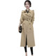 High-end spring and autumn windbreaker jacket for women 2025 spring clothes new British style retro temperament mid-length women's coat