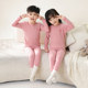 Children's thermal underwear set, boys' autumn clothes and long pants, baby girls' velvet seamless plus velvet teenagers' autumn and winter pajamas