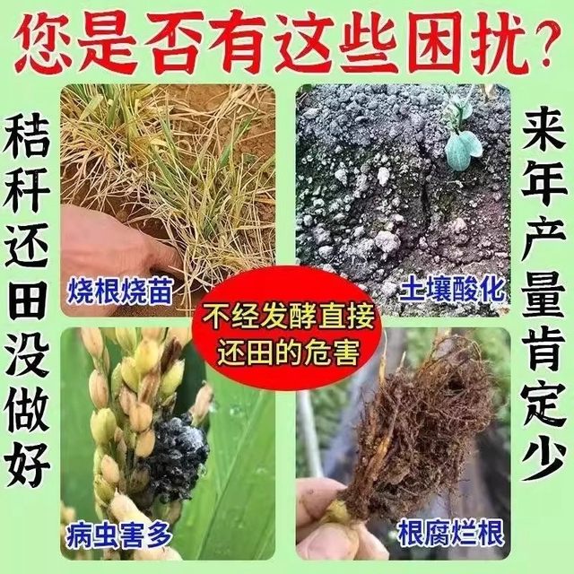 Organic fertilizer starter, rapid decomposition of fallen leaves and rotten fruits, compost fermentation bacteria, organic matter retting fertilizer, gardening seedling bag fertilizer
