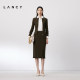 LANCY/Langzi 2024 autumn new knitted straight mid-length high-waisted skirt high-end elegant commuter skirt
