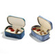 Mini portable jewelry box small, light and luxurious exquisite Japanese and Korean travel jewelry bag necklace ring hand decoration box