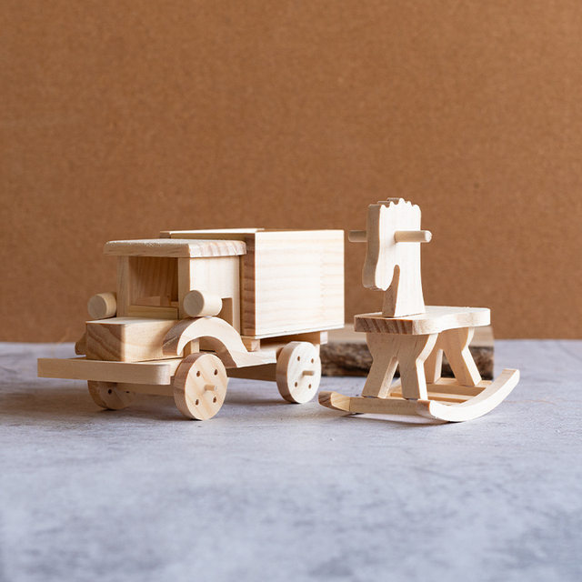 Children's woodworking material package kindergarten diy handmade model airplane car semi-finished product wood workshop course