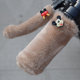 Electric car handle handlebar handlebar handlebar plus velvet thickened universal hand handlebar cartoon small accessories cute gloves
