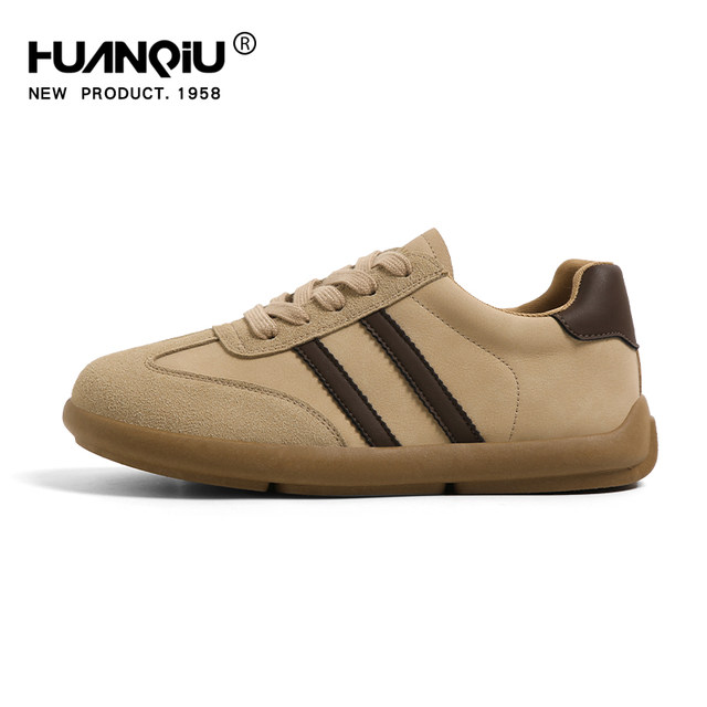 Universal Brown Virtue Shoes Women's 2025 Autumn New Retro Versatile Soft Soled Casual Shoes Women's Sports Shoes